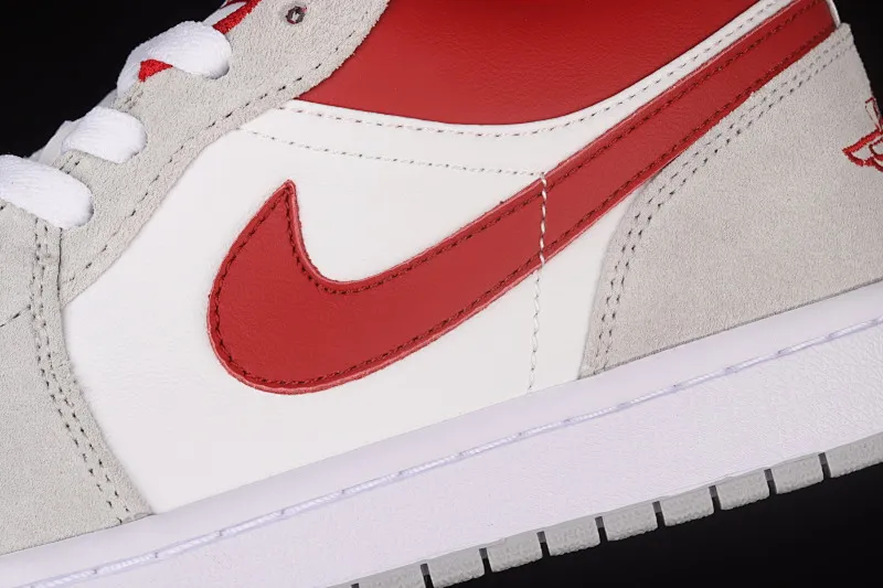 All categories Air Jordan Jordan series basketball shoes Air Jordan 1 Low Air Jordan 1 Low AJ1 Joe 1 low top beige red hook Retro cultural leisure sports basketball shoes DC6991-016